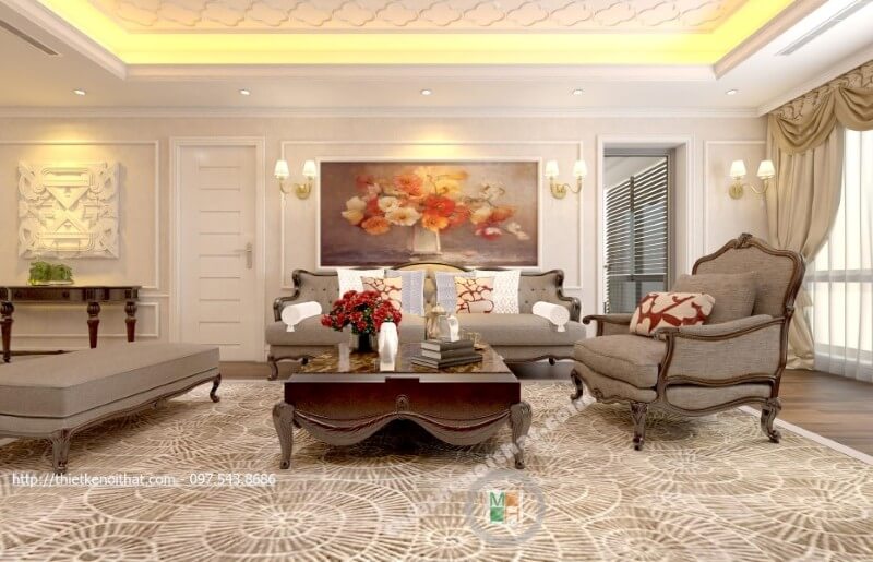 Các mẫu trang trí phòng khách ấn tượng
